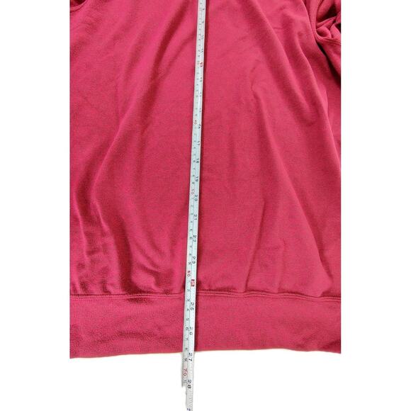 Rhoback Hesi Performance Hoodie Mens Small Red Pullover Top Stretch Long Sleeve - Picture 11 of 11